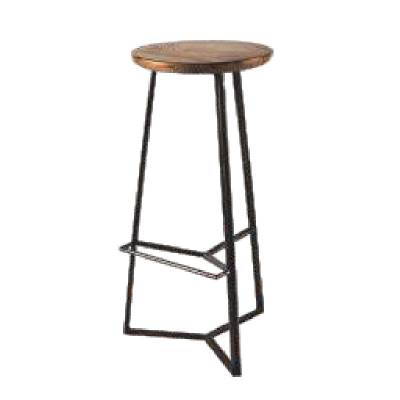 Backless Bar Stool Chair – Stylish Brown Finish by Chair Craft Manufacturers in Kashipur