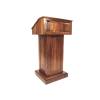 Brown Wooden Podium – Plywood Design for Schools Colleges and Offices (Podium 658) Manufacturers, Suppliers in Delhi