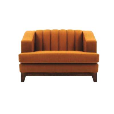 Compact 2-Seater Orange Sofa – Modern Design Manufacturers in Kashipur