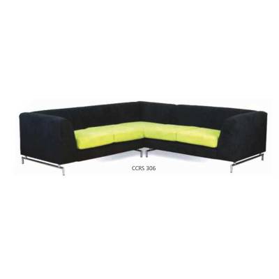Modern Black Leather L Shape Sofa –Foam Cushions Armrests and Wooden Legs Manufacturers in Kashipur
