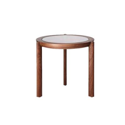 Modern Round Wooden and Glass Table – Versatile Design for Home and Restaurants Manufacturers in Kashipur